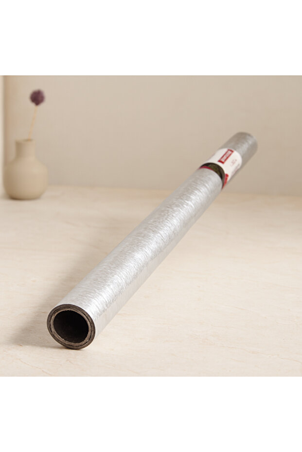 Aluminum Silver Foil Sticker 2m X 60cm - Self-Adhesive Countertop Covering