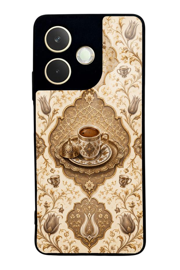 Oppo A5 Pro Ivory Ottoman Coffee Design Glossy Phone Case