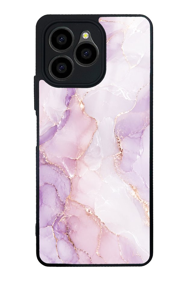 Omix X6 Lavender Rose Marble Design Glossy Phone Case