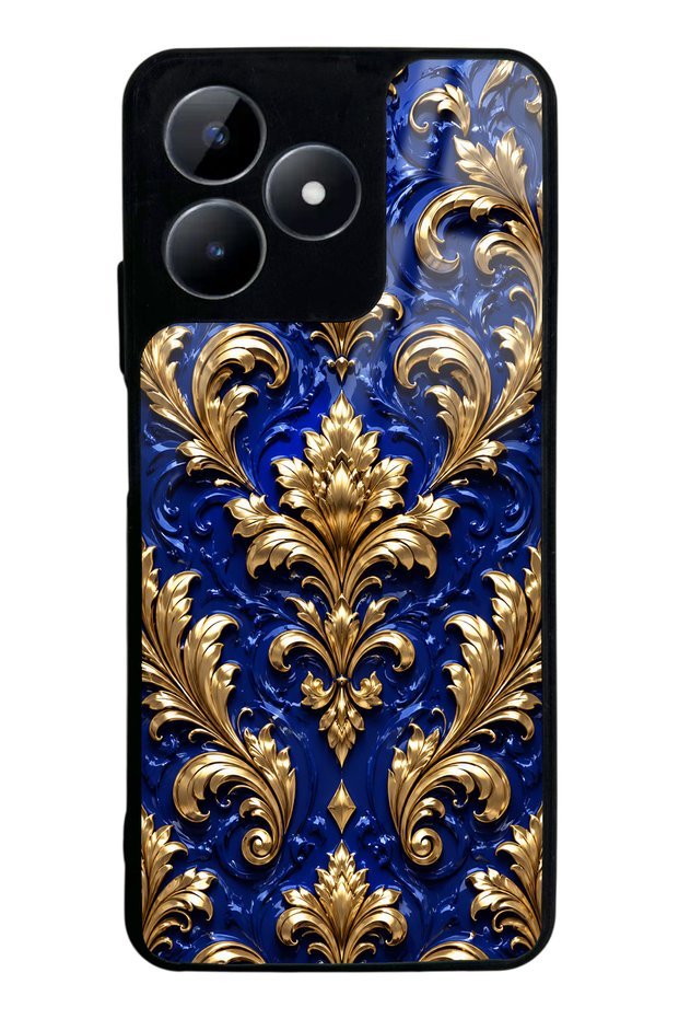 Realme C53 Royal Sapphire Baroque Design Glossy Phone Case