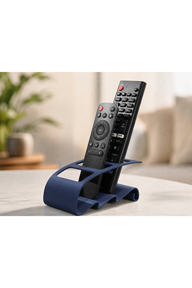 Decorative 3-Compartment Remote Control Organizer – Tv and Air Conditioner Remote Control Stand