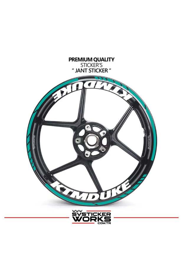 Ktm duke wheel sticker - interior & exterior - ktm duke text decal model