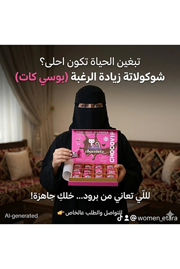 شوكولاتة امريكية لزيادة الرغبة للنساء صندوق 12 قطعه