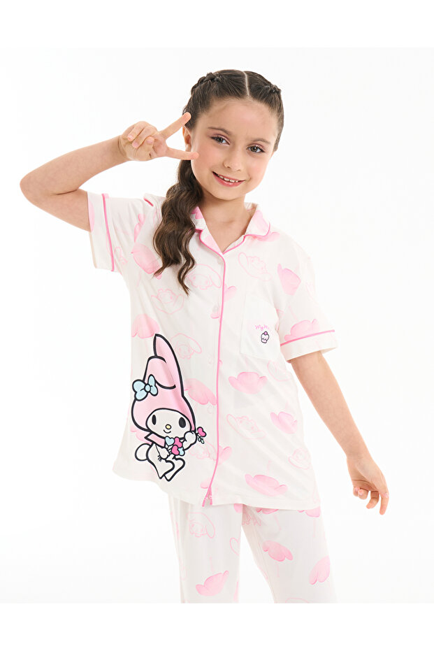 NAY LD LIC BLUSH DREAM MELODY CLASSIC SS PJ SET-LDPJBDCLJS09:LTPINK:5-6YEARS