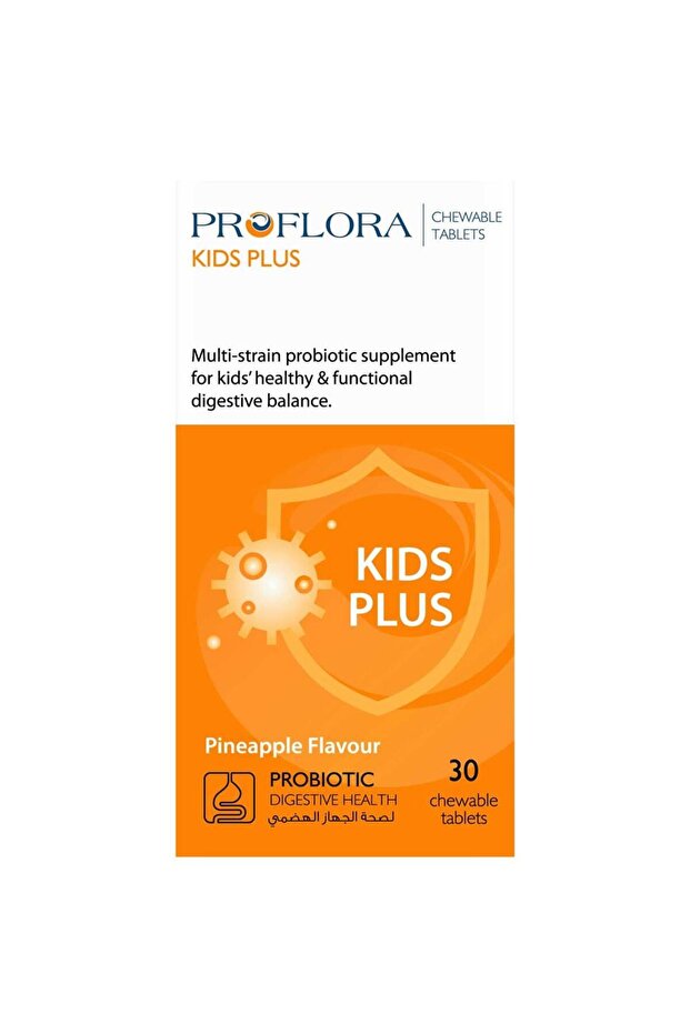 KIDS PLUS CHEWABLE PINEAPPLE FLAVOUR 30'S