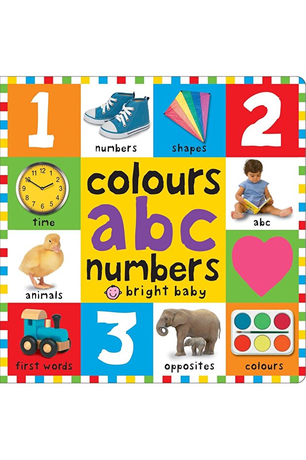 Colours ABC Numbers Board book