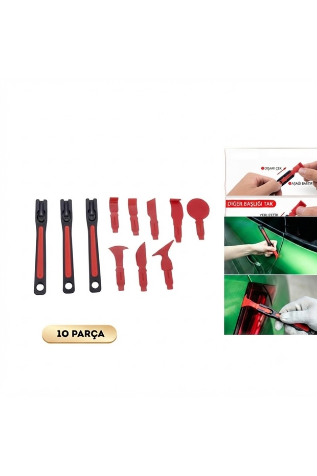 Ppf Coating and Foil Application Apparatus Set 10 Piece Professional Installation Kit Red