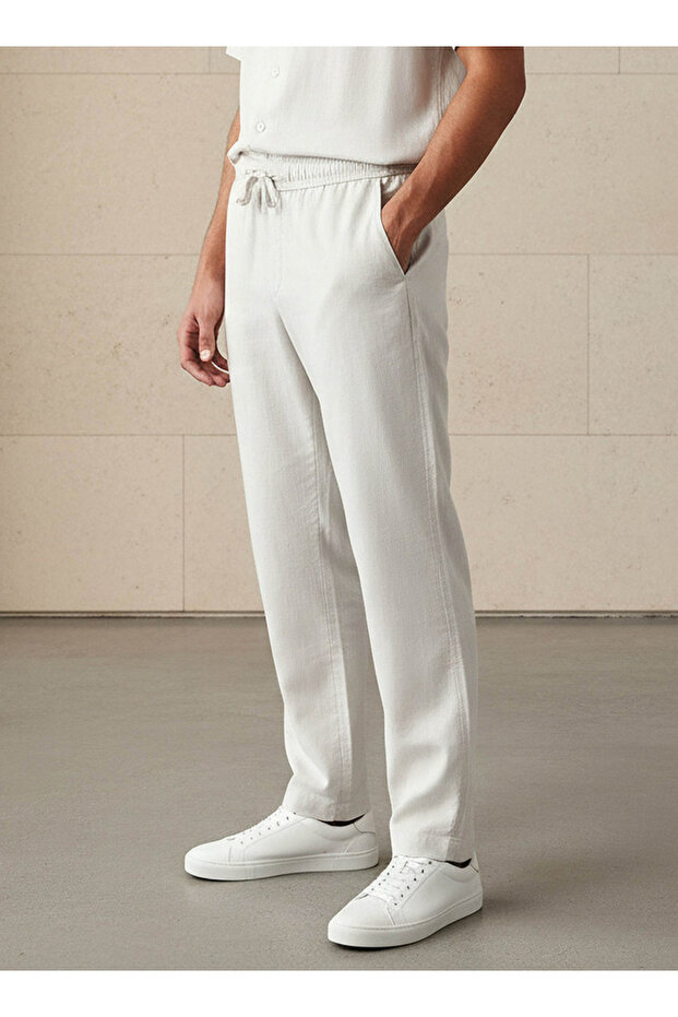 LINEN STRAIGHT JOGGER
