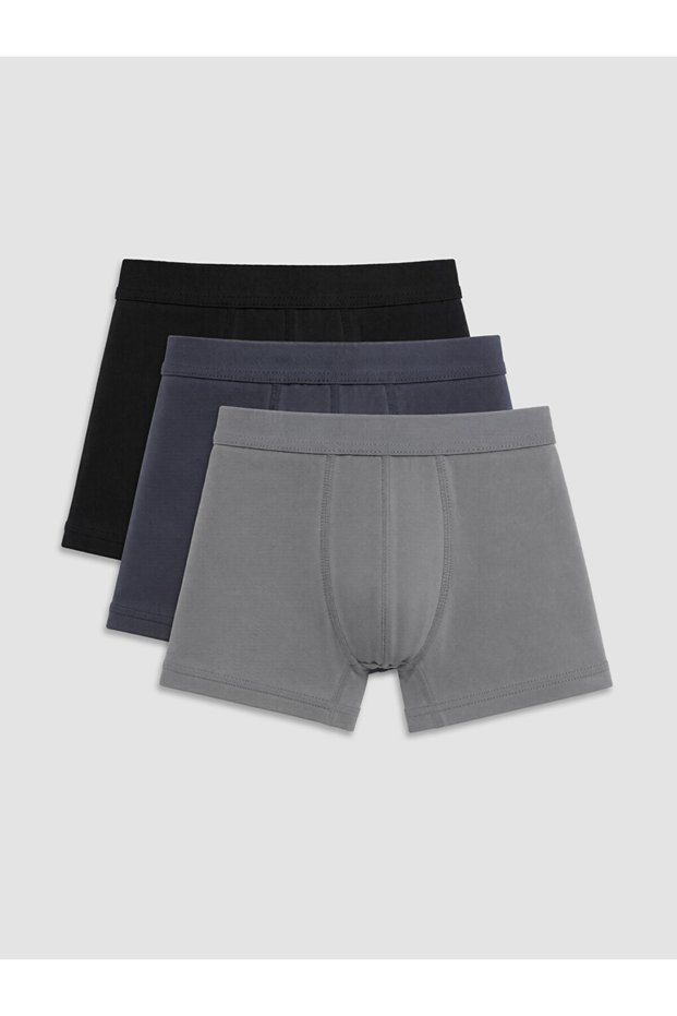 Rmz Gi̇yi̇m Farkiyla Cotton Flexible Men's Boxer 3-Pack
