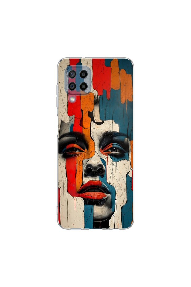 Samsung Galaxy M32 Compatible Table 7 Design Transparent Case