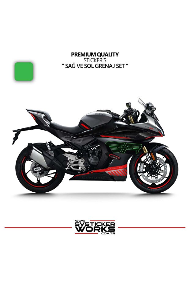 CFMOTO 450SR ملصق جريناج مجموعة اليسار الأيمن نموذج ملصق ملصق عالي الجودة