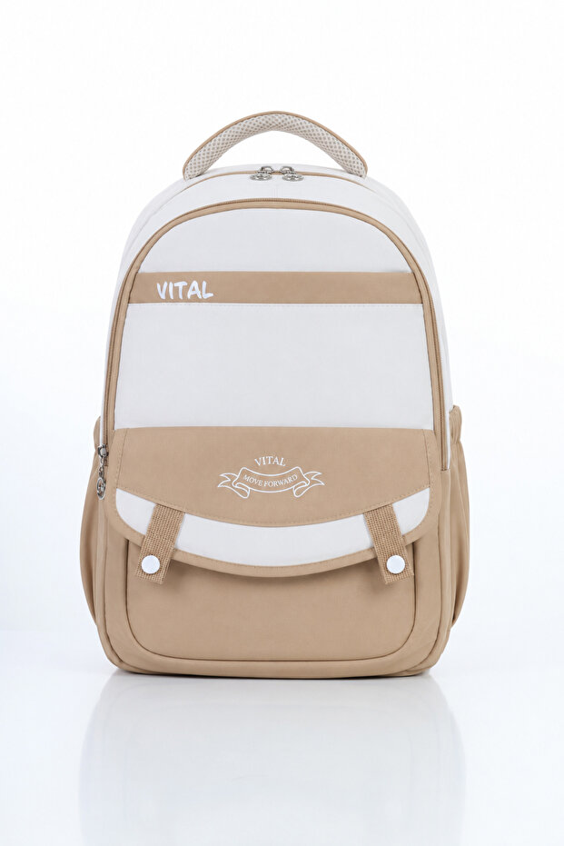Modern Line Unisex School Bag (Waterproof Fabric)