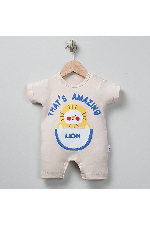 Lion Printed Premium Baby Boy Jumpsuit