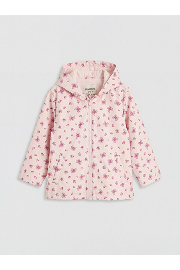Pink Hooded Girl's Raincoat