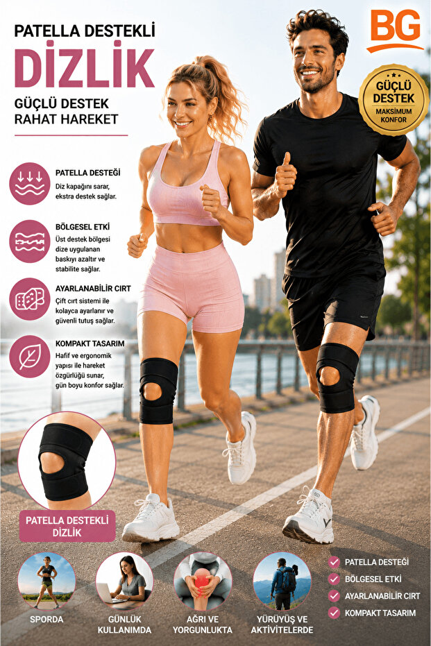 Athlete knee brace adjustable patella support knee pad cross ligament meniscus knee bandage knee brace