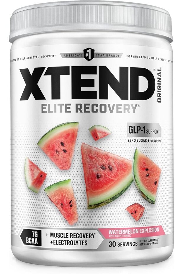 Original BCAA Powder, 7g BCAAs and 2.5g L-Glutamine for Muscle Recovery Hydration and Lean Muscle, Sugar Free Intra and Post Workout Drink with Electrolytes, Watermelon Explosion, 30 Servings