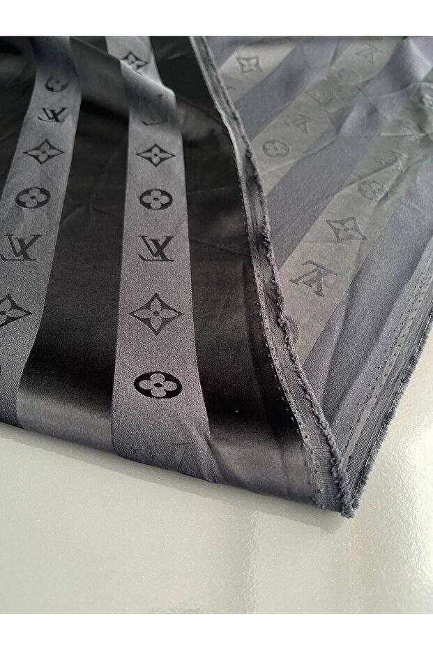 Original Cotton Geometric and Iconic Vl Logo Jacquard Patterned Fabrics - 150 cm Wide Per Meter - Dress, Jacket, Shirt, Fashion Monogram Patterned