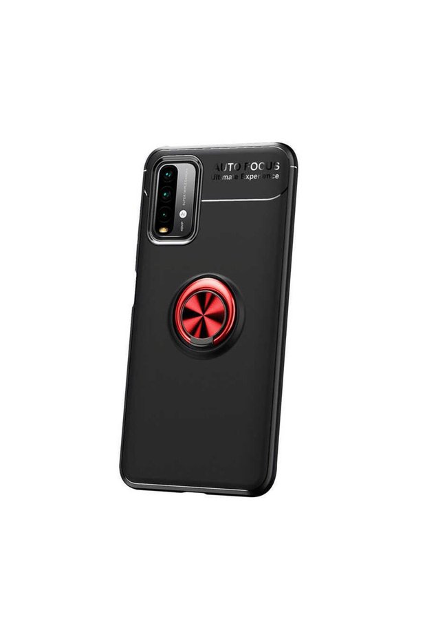 Silicone Ravel Cover with Rotatable Ring Stand for Xiaomi Redmi Note 9 4g Compatible Mobile Phone
