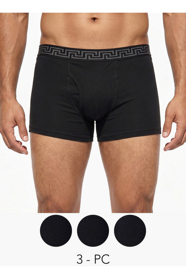 Printed Waistband Trunks - Pack of 3