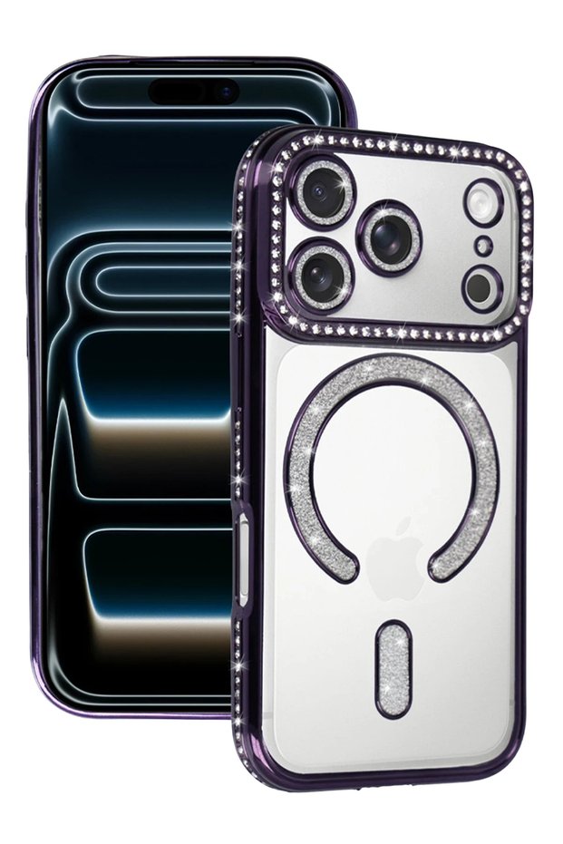 Aconcept iPhone 17 Pro Max Joke Simli Magneticsafe Case - (70213) Deep Purple
