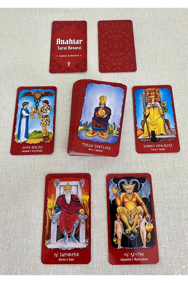 The Key Tarot Deck (Red)