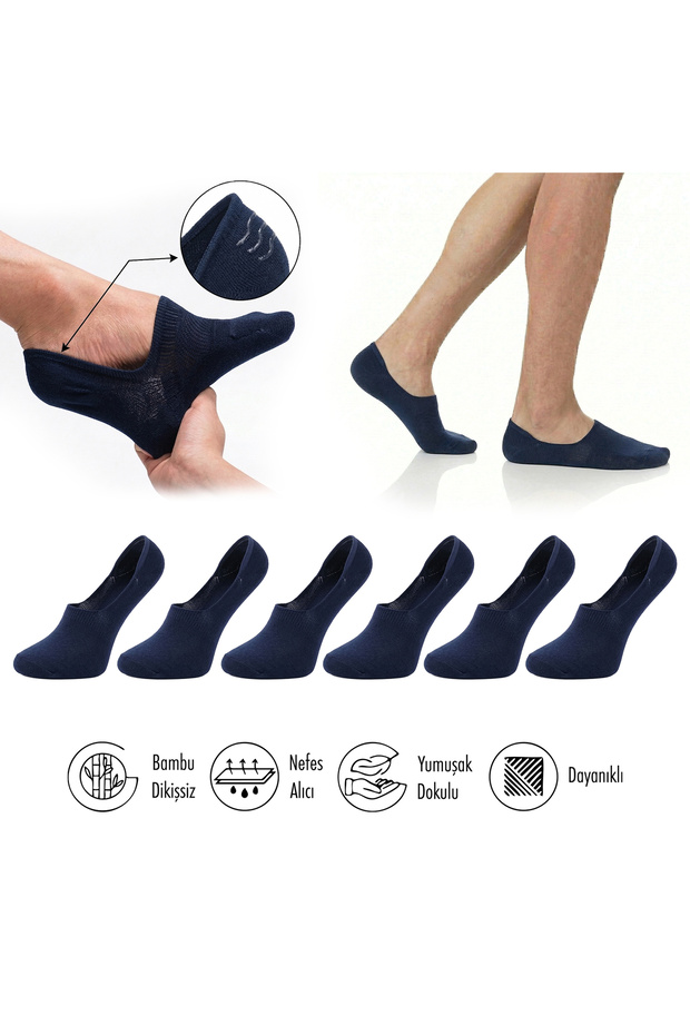 Pure Bamboo Summer Men's Babet Flat Short Socks Seamless Premium Gift Boxed 7-Piece Softaura Series L5952Aznp