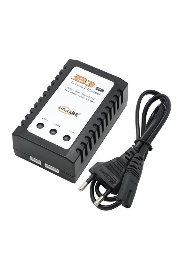 شاحن Charge B3 بقوة 10 واط، شاحن B3 Pro بقوة 10 واط، شاحن RC صغير الحجم، محول بطارية ليثيوم بوليمر قابلة لإعادة الشحن 2S/3S، قابس أوروبي 7