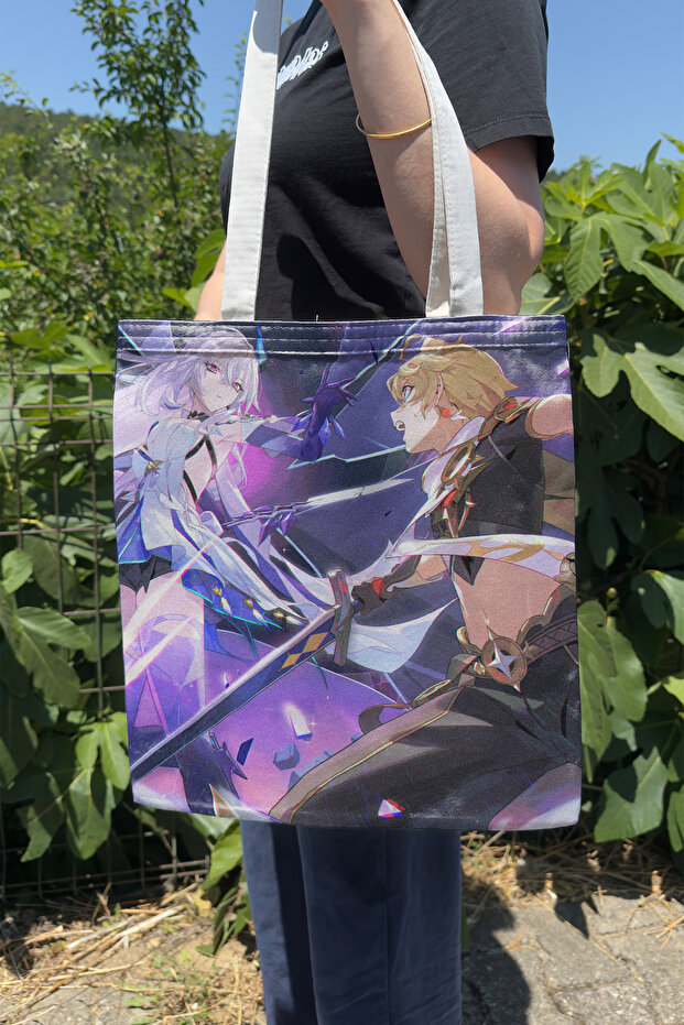 Skirk Genshin Impact V5 Double-Sided Canvas Print Tote Bag Anime Bag