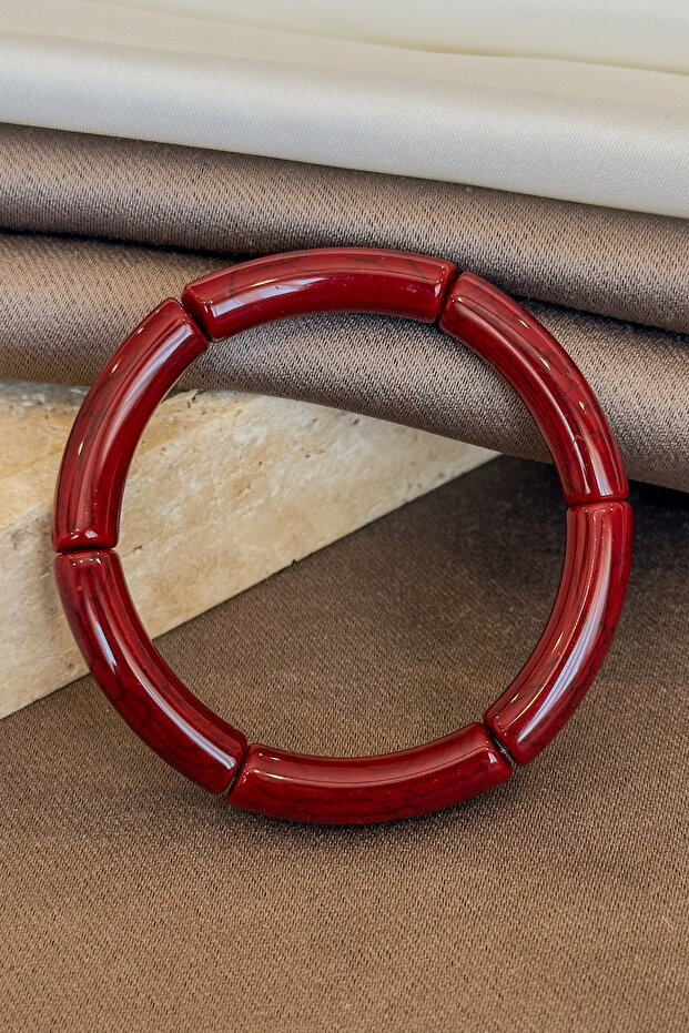 New Season Bohemian Style Acrylic Trendy Elastic Bracelet