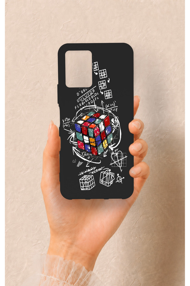 Vivo Y33S Compatible Rubik's Cube Patterned Silicone Case