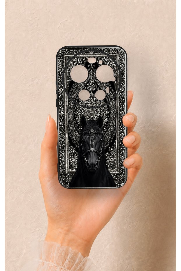Mi 17 Ultra Compatible Ethnic Horse Figure Patterned Silicone Case