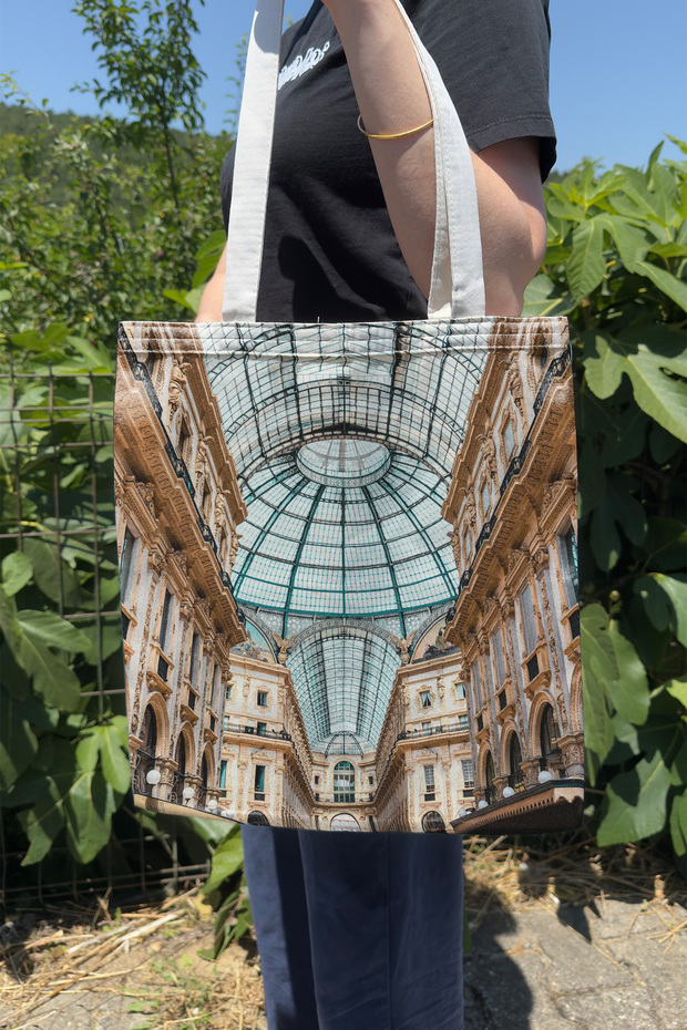 Italy V5 Double-Sided Summer and Winter Canvas Print Tote Bag