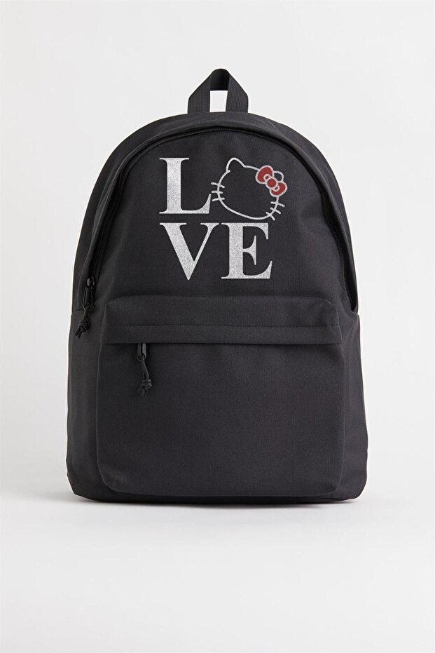 Love Cat Printed Unisex Backpack