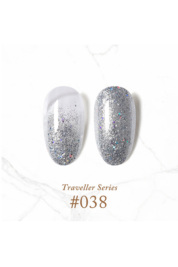 (GR) Vintage Gel Polish 038 Silver Glitter
