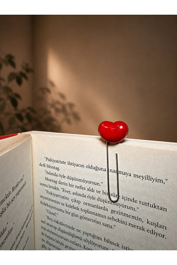 Handmade Bookmark Large Size with Heart