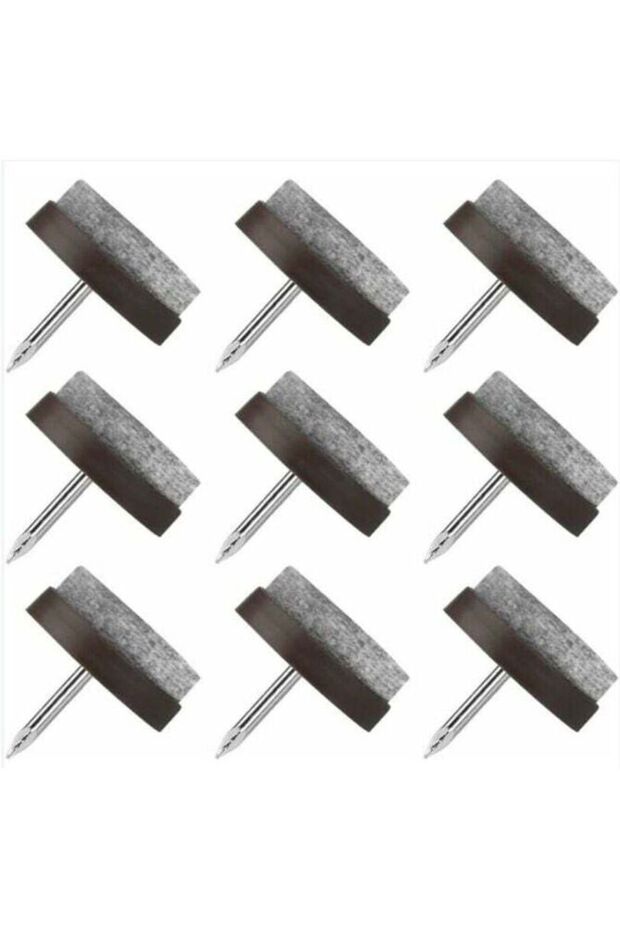 Studded chair leg pads, 80-pack, studded furniture leg pads, 22mm round chair leg pads, felt furniture pads, used to protect table and chair legs.