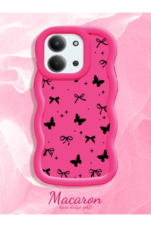 Redmi 15C 4g Compatible Slim Butterfly Bow Printed Soft Structure Daily Use Phone Case