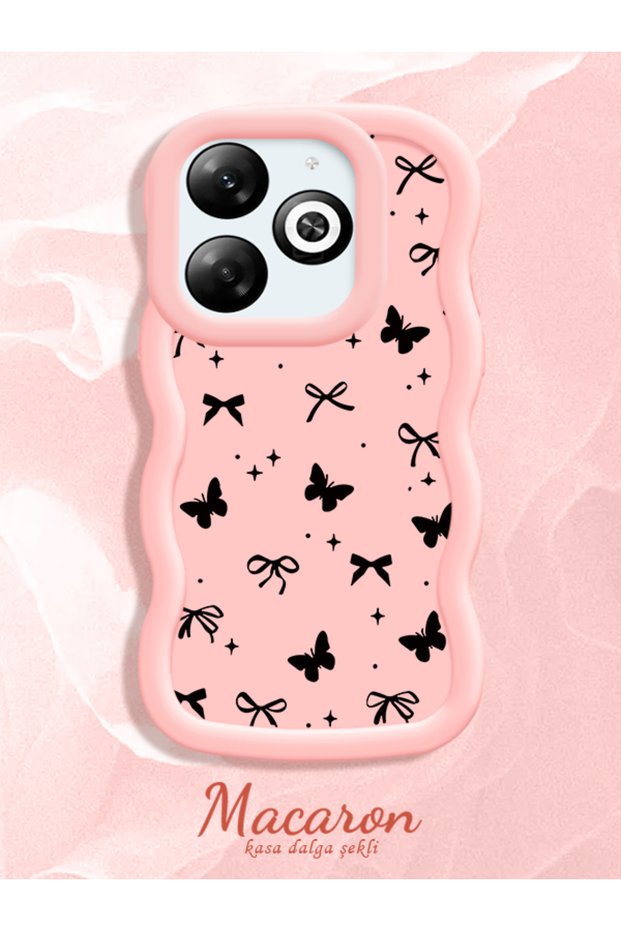 Infinix Smart 8/8 Pro Compatible Thin Butterfly Bow Printed Soft Structure Daily Use Case