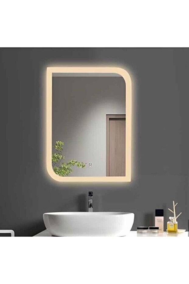 مرايا ليد LED تعمل بلونين مقاس 60×80 مستطيلة - 2