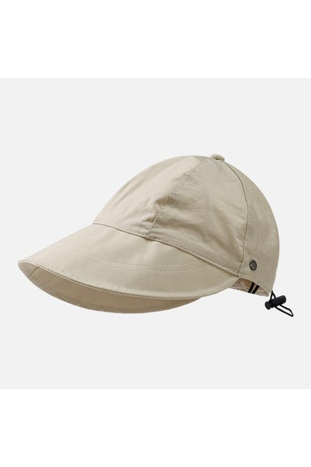 UPF 50+ - Women's Wide-Brimmed Sun Hat Head Circumference 48-60 cm UV Protection Hiking/Fishing Foldable Beach Beige