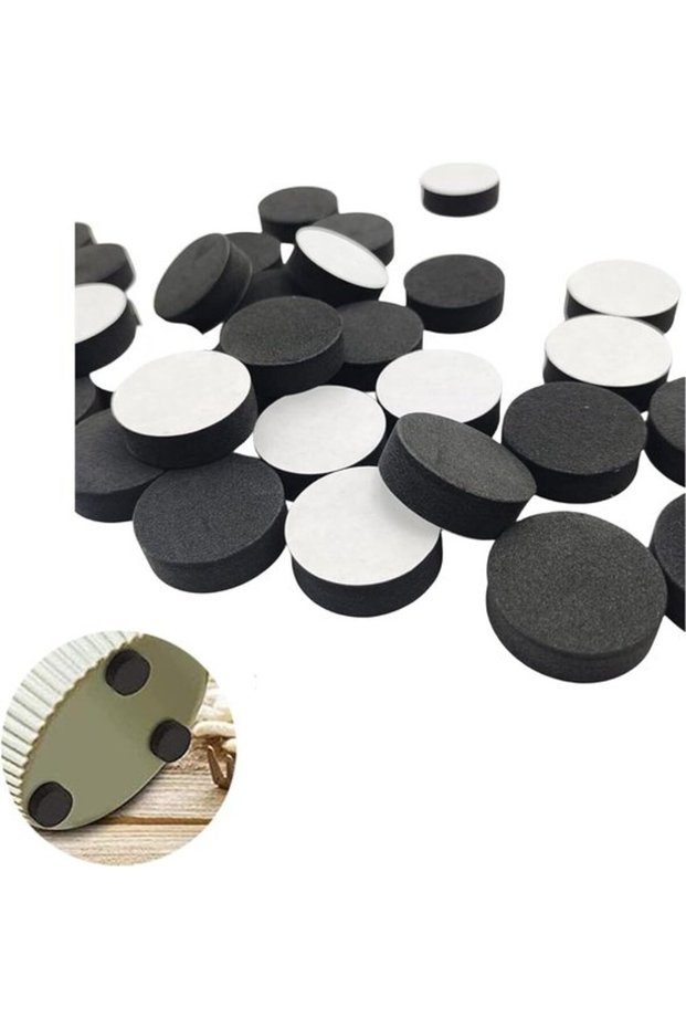 Black flower box foot pads, 60-piece set, anti-slip pads for flower pots, suitable for both indoor and outdoor use.