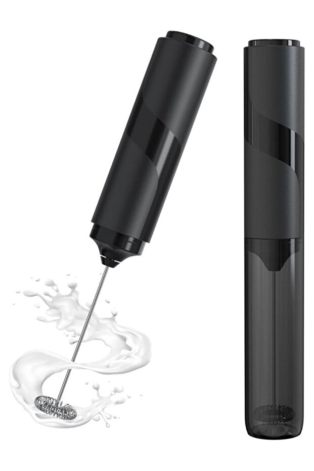 Mini Electric Blender – Perfect for Coffee, Latte, Cappuccino, Hot Chocolate – Black