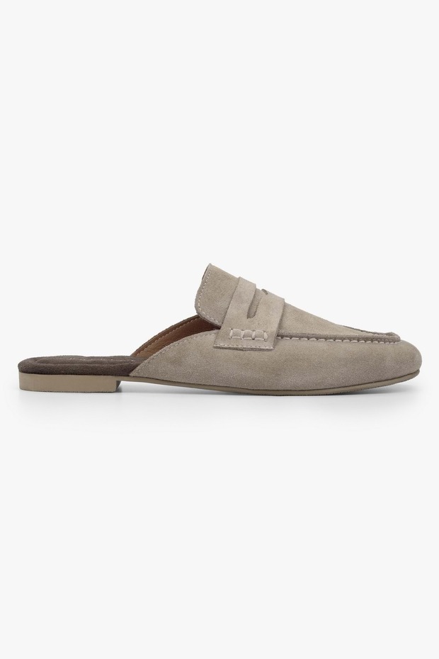 Women's Kaela Mink Genuine Suede Leather Loafer Slippers
