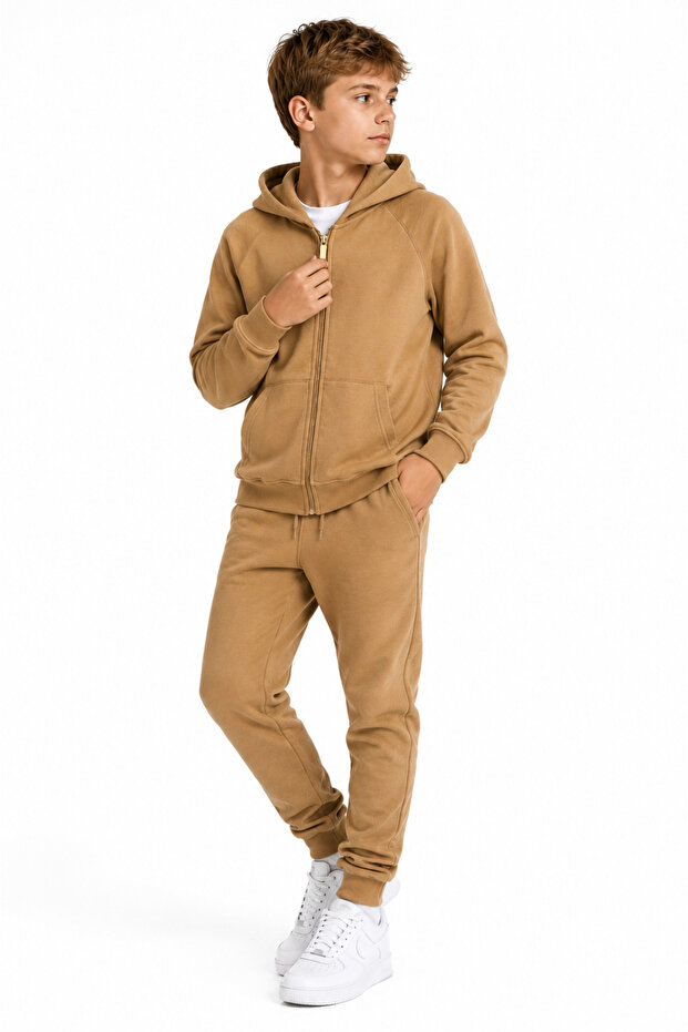 Boy's 2 Thread Seasonal Hooded Zippered Tracksuit Set G2027-10