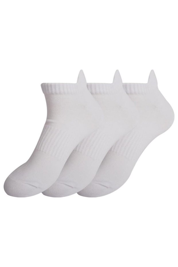Women's Low Cut Ankle Socks, Premium Egyptian Cotton Breathable No Show Socks for Everyday Comfort, Pack of 3 (353022)