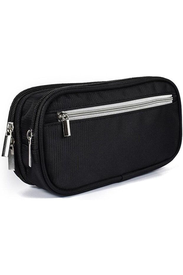 Large capacity multi-functional pencil case, three-layer pencil box for elementary school students