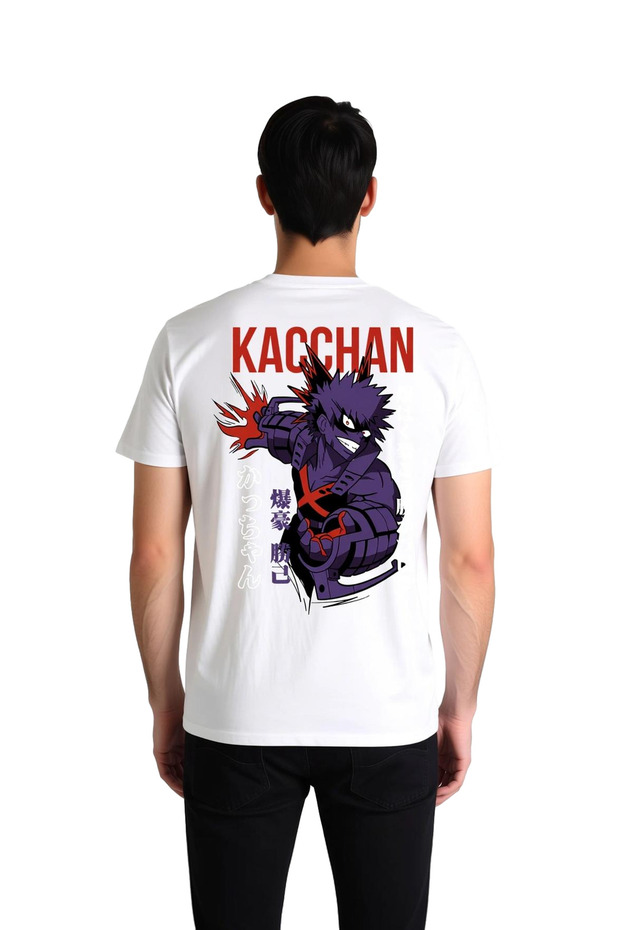 Men's Anime Character Printed Short Sleeve T-Shirt Dynamic Design Digital Printing Technology Casual