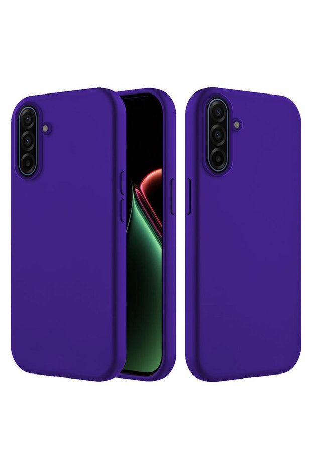 Samsung Galaxy A57 Compatible Case with Velvet Interior, Erasable Launch Silicone Case, Navy Blue