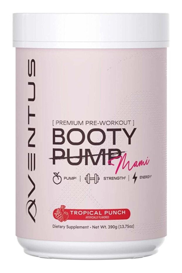 Booty Pump Pre-Workout Powder 423g Tropical Punch(Mami)
