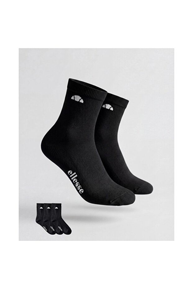 6Sm9019-Bk 3-Pack Short Socks for Men - Black